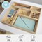 Martha Stewart Weston Wooden Desktop Organizer Caddy W/ Open Lower Storage Compartment, Engineered Wood, White LY-E20615-WH-MS - alternate 2